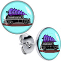 BodyCandy Holiday Christmas Hearse Stud Earrings by Onyx O — main product shot