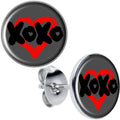 BodyCandy XOXO Heart Stud Earrings by Onyx O — main product shot