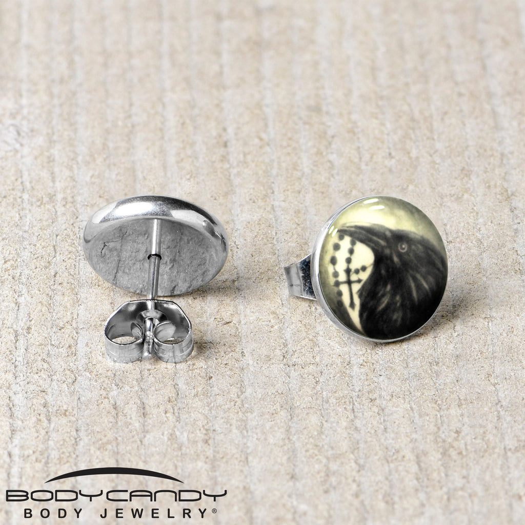 BodyCandy Raven and Cross Glow in the Dark Stud Earrings — packaging