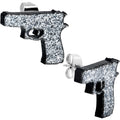 BodyCandy Silver Glitter Gun Stud Earrings Set — main product shot