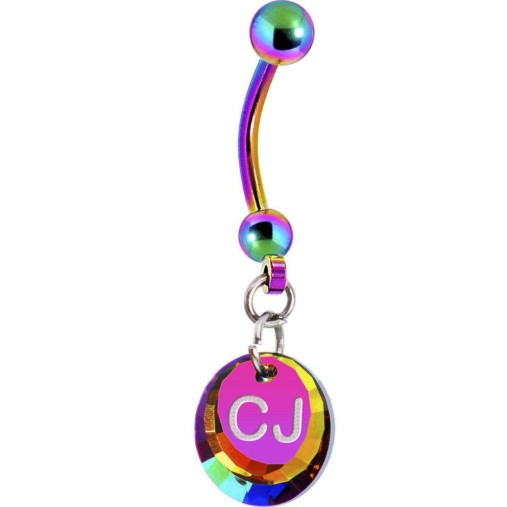 BodyCandy Limited Edition Custom Personalized Crystal Belly Ring — main product shot