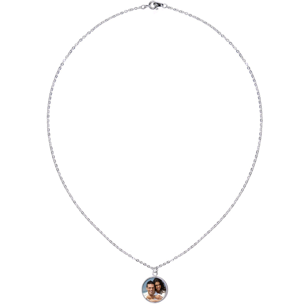 BodyCandy Custom Full Color Photo Pendant Necklace — alternative angle
