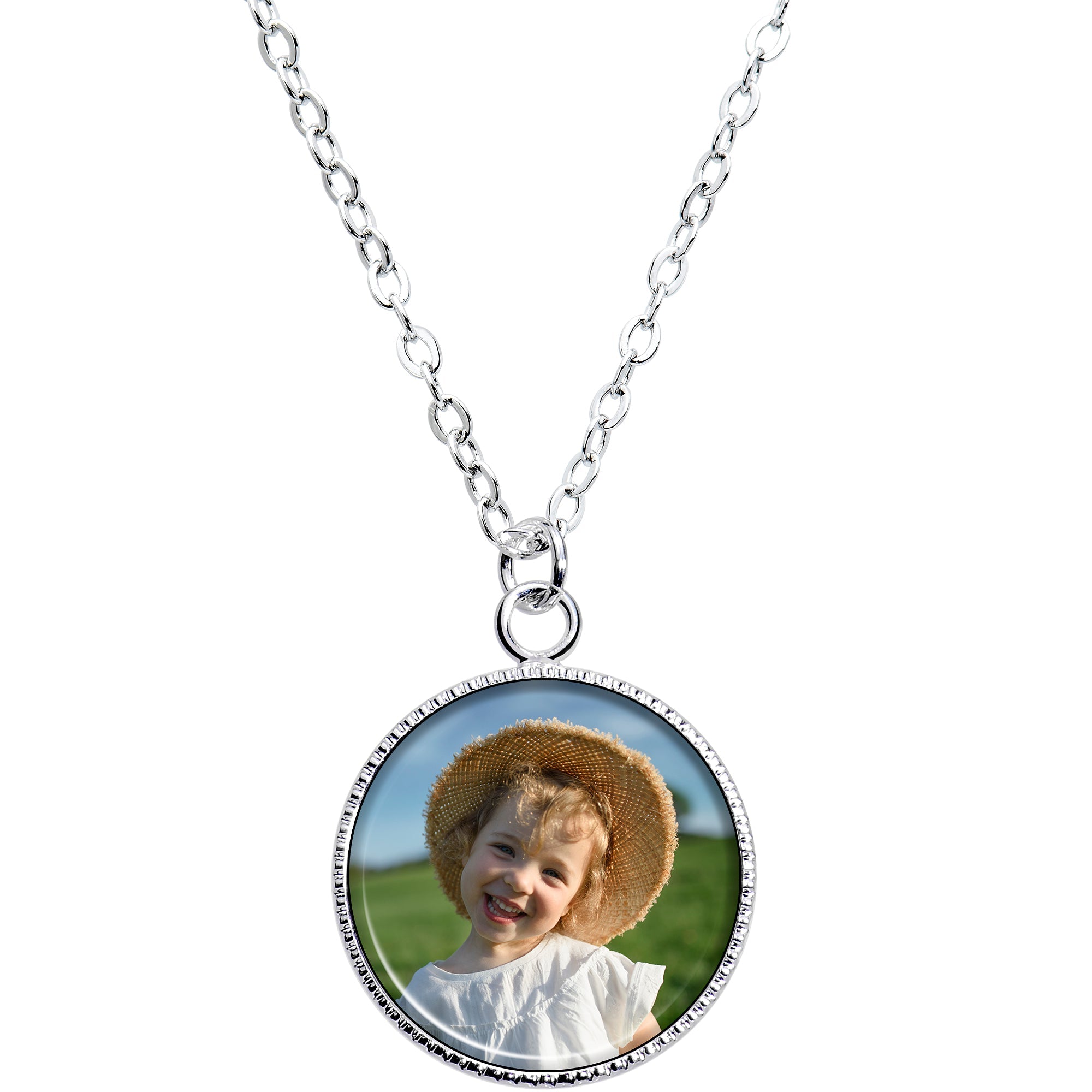 BodyCandy Custom Full Color Photo Pendant Necklace — main product shot