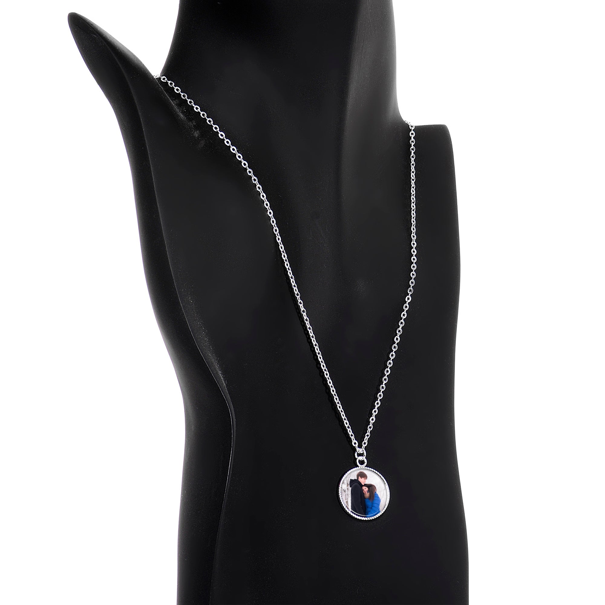 BodyCandy Custom Full Color Photo Pendant Necklace — detail close-up