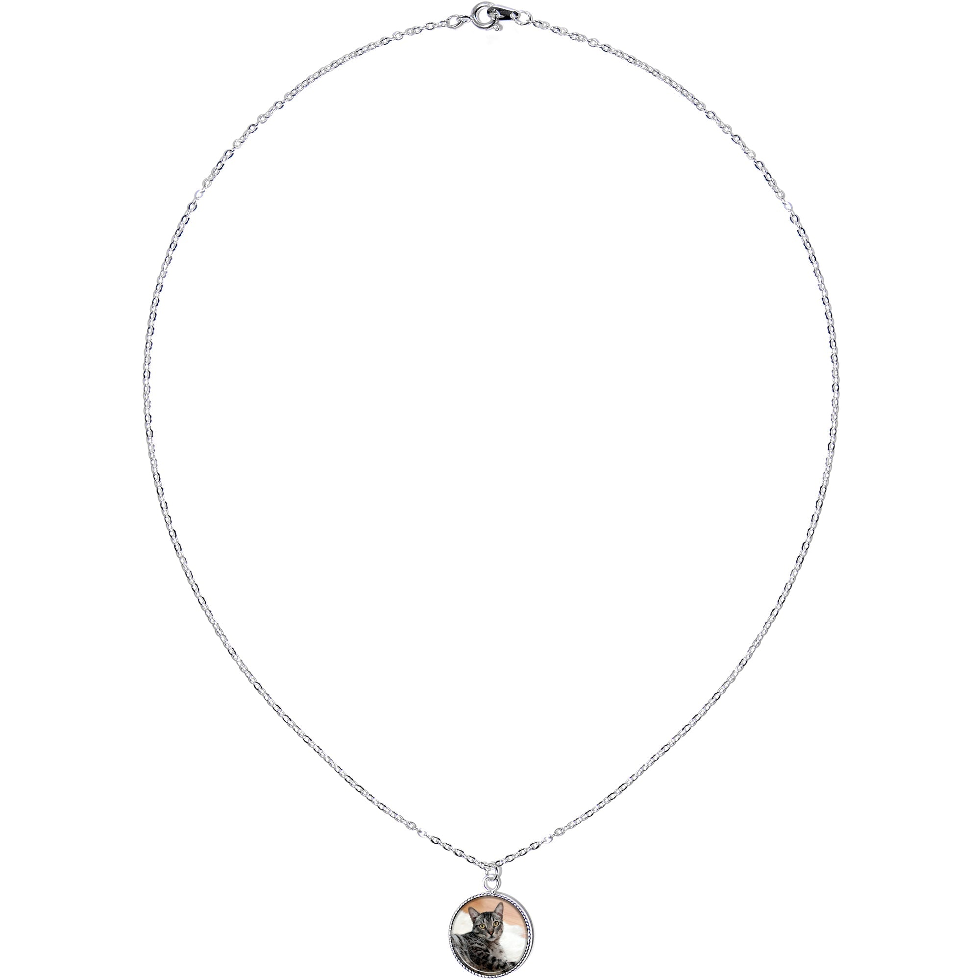 BodyCandy Custom Full Color Photo Pendant Necklace — lifestyle context