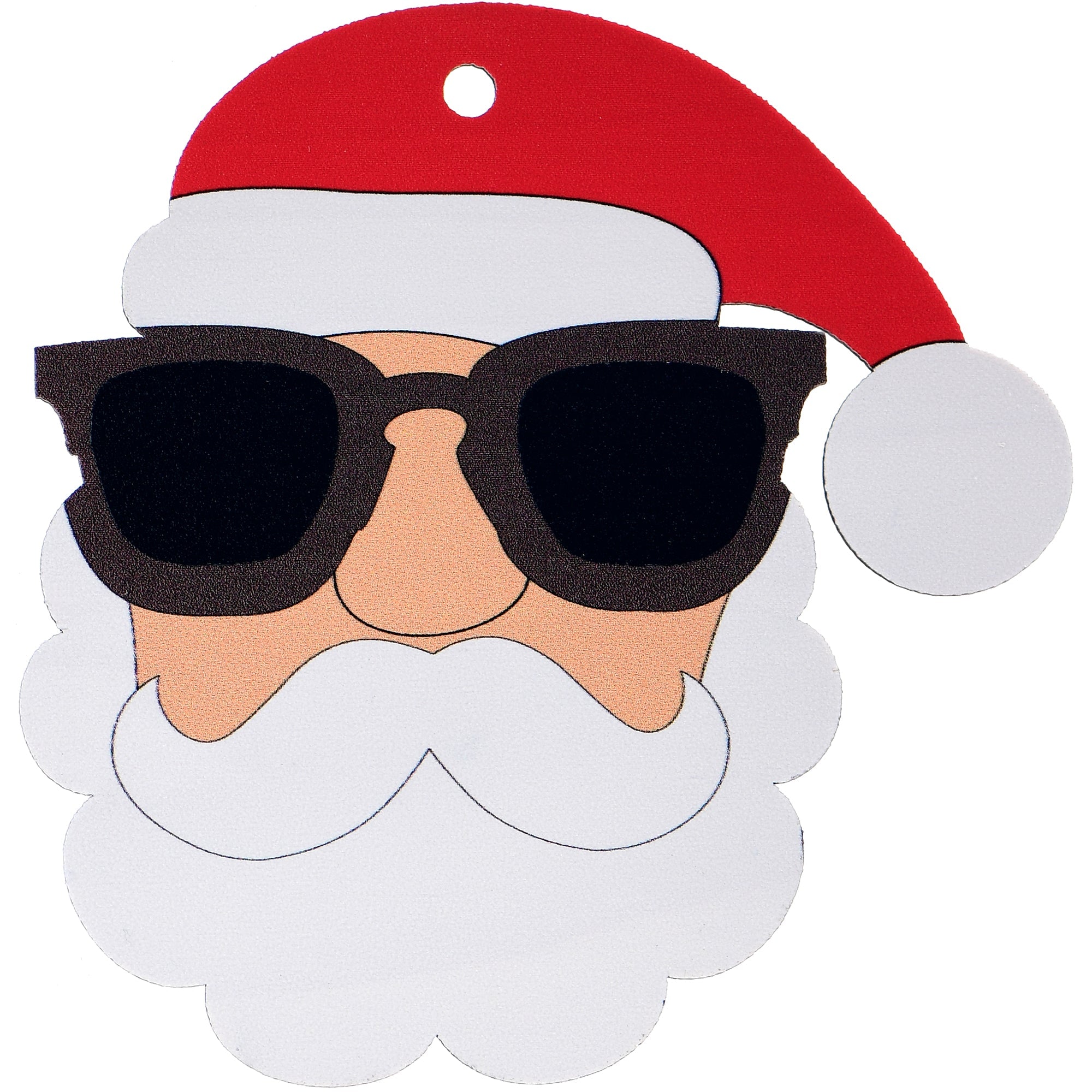 BodyCandy Wood Holiday Santa Claus Christmas Ornament — detail close-up