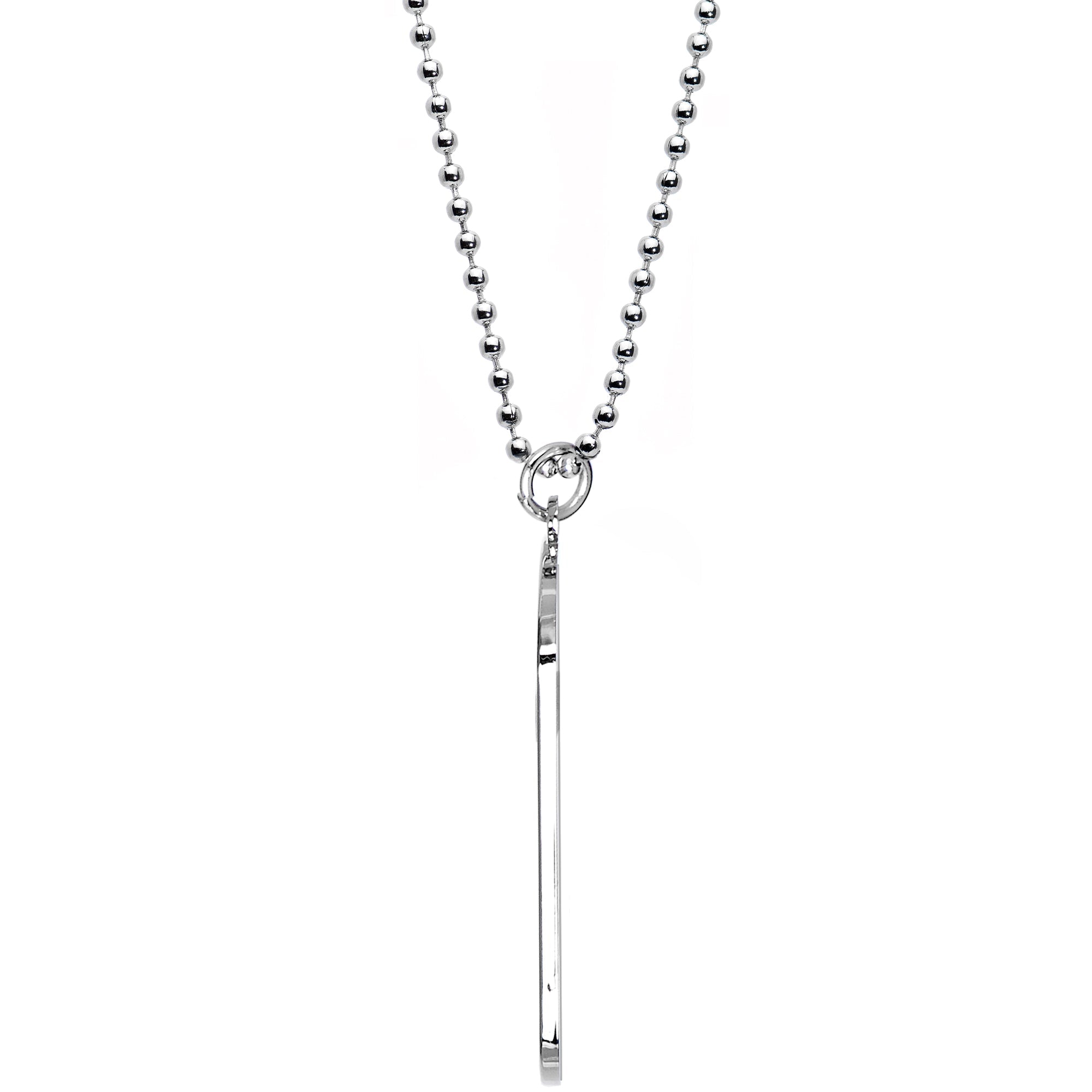 BodyCandy Personalized Dog Tag Photo Pendant Necklace — alternative angle