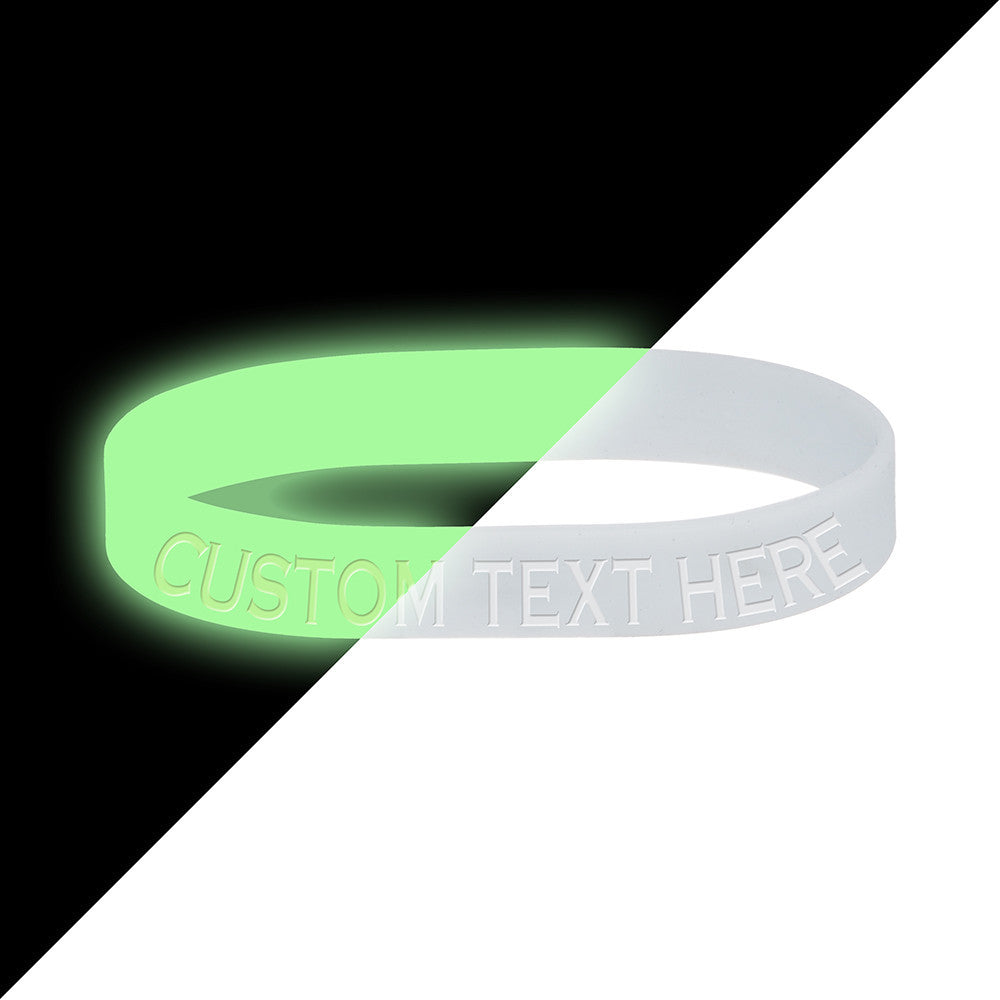 BodyCandy Custom No. 1 Glow in the Dark Silicone Bracelet — main product shot