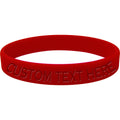 BodyCandy Custom No. 1 RED Silicone Bracelet — main product shot