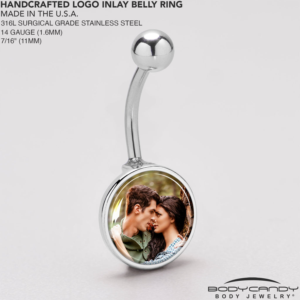 BodyCandy Custom Photo Belly Ring — back view