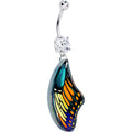 BodyCandy Double Gem Butterfly Wing Dangle Belly Ring by Onyx O — main product shot