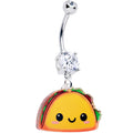 BodyCandy Acrylicious Taco Dangle Belly Ring by Onyx O — main product shot