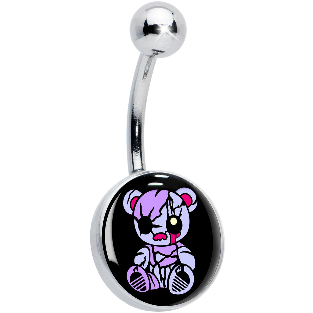 BodyCandy Attitude Teddy Bear Belly Ring by Onyx O — main product shot