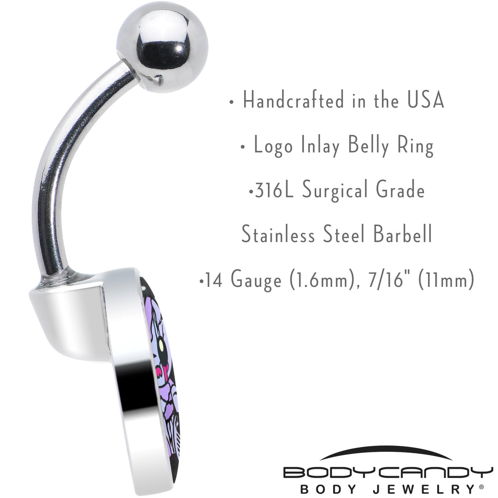 BodyCandy Attitude Teddy Bear Belly Ring by Onyx O — in-use photo