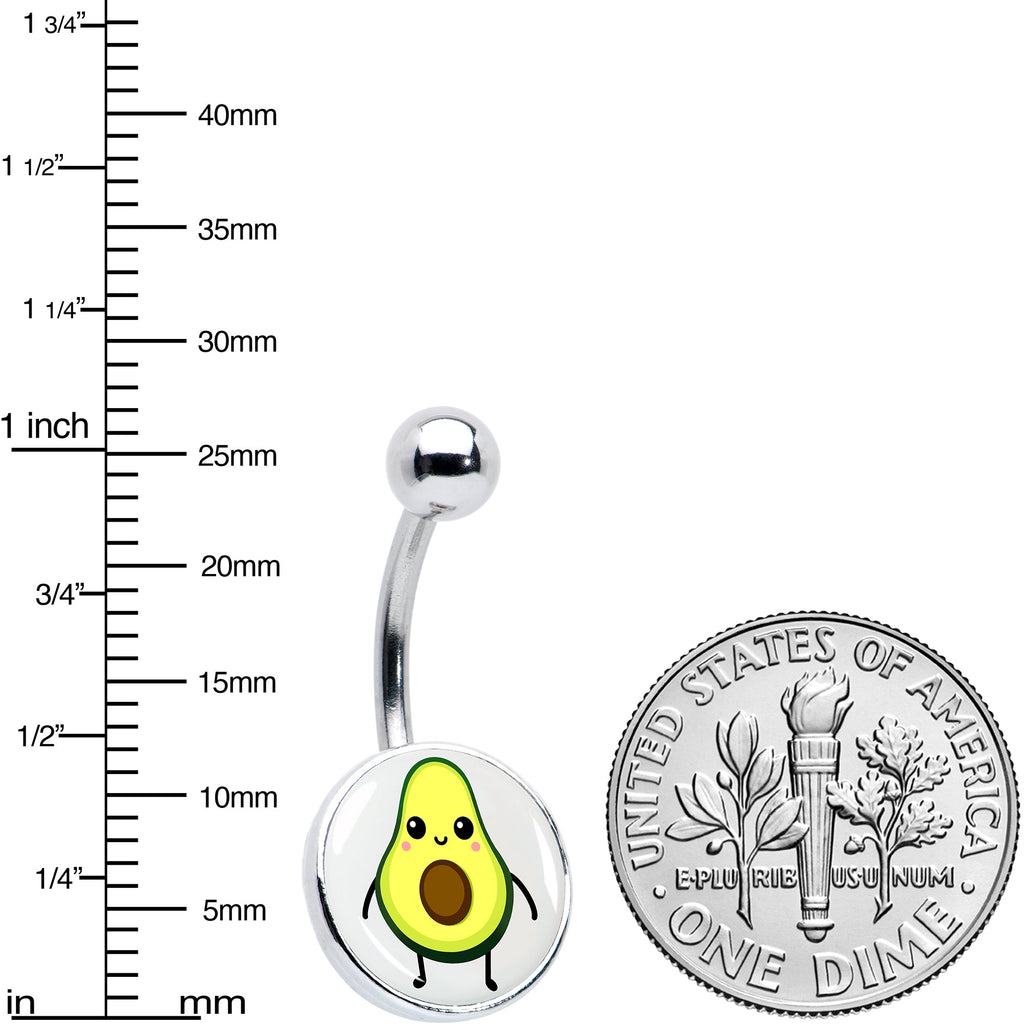 BodyCandy Avocado Oh BFF Set of 2 Belly Rings by Onyx O — in-use photo