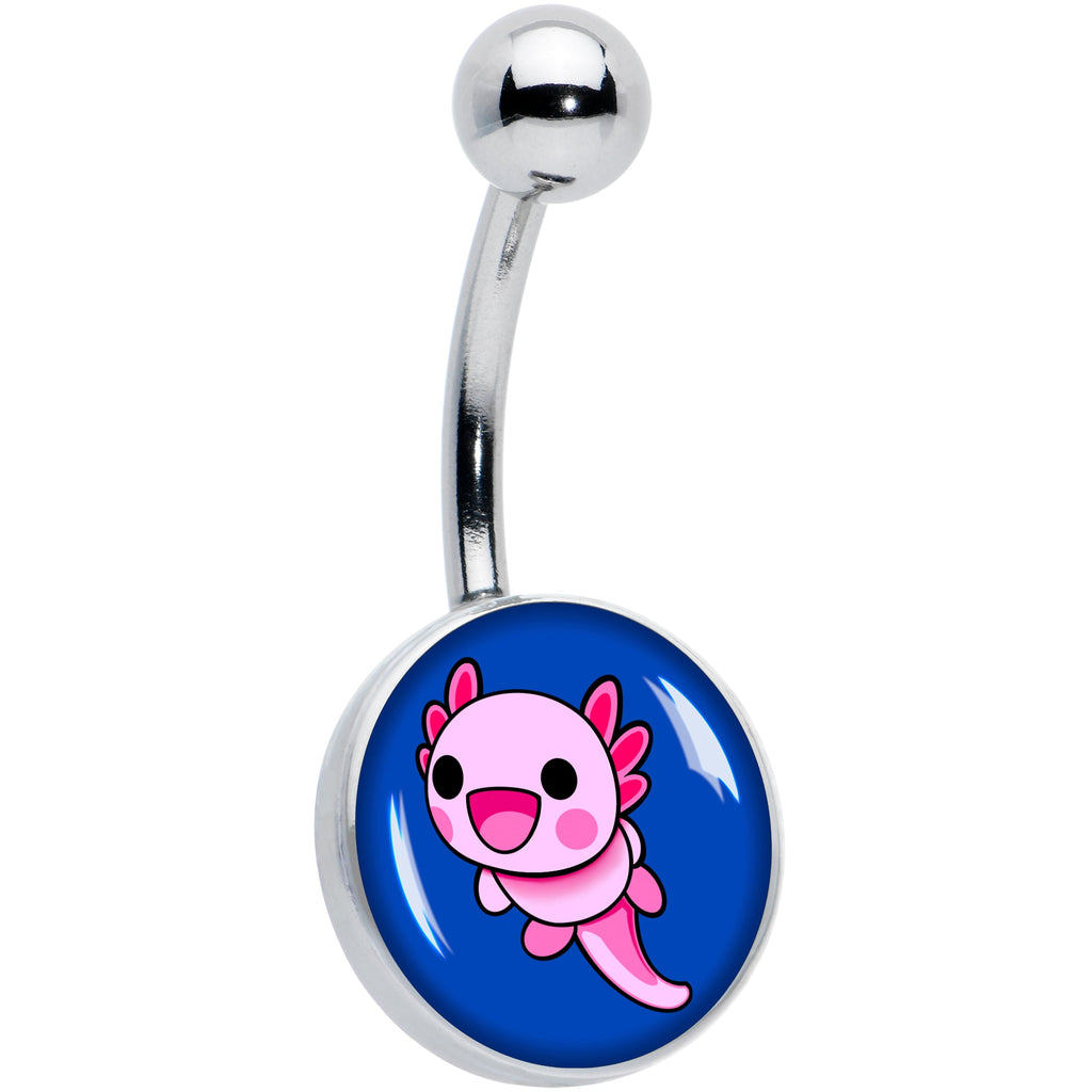 BodyCandy Adorable Axolotl Belly Ring by Onyx O — main product shot