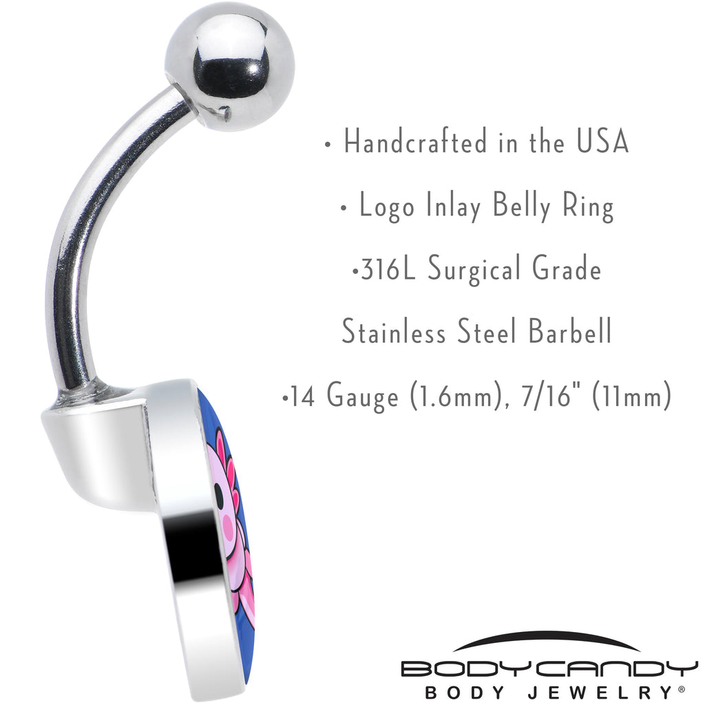 BodyCandy Adorable Axolotl Belly Ring by Onyx O — in-use photo