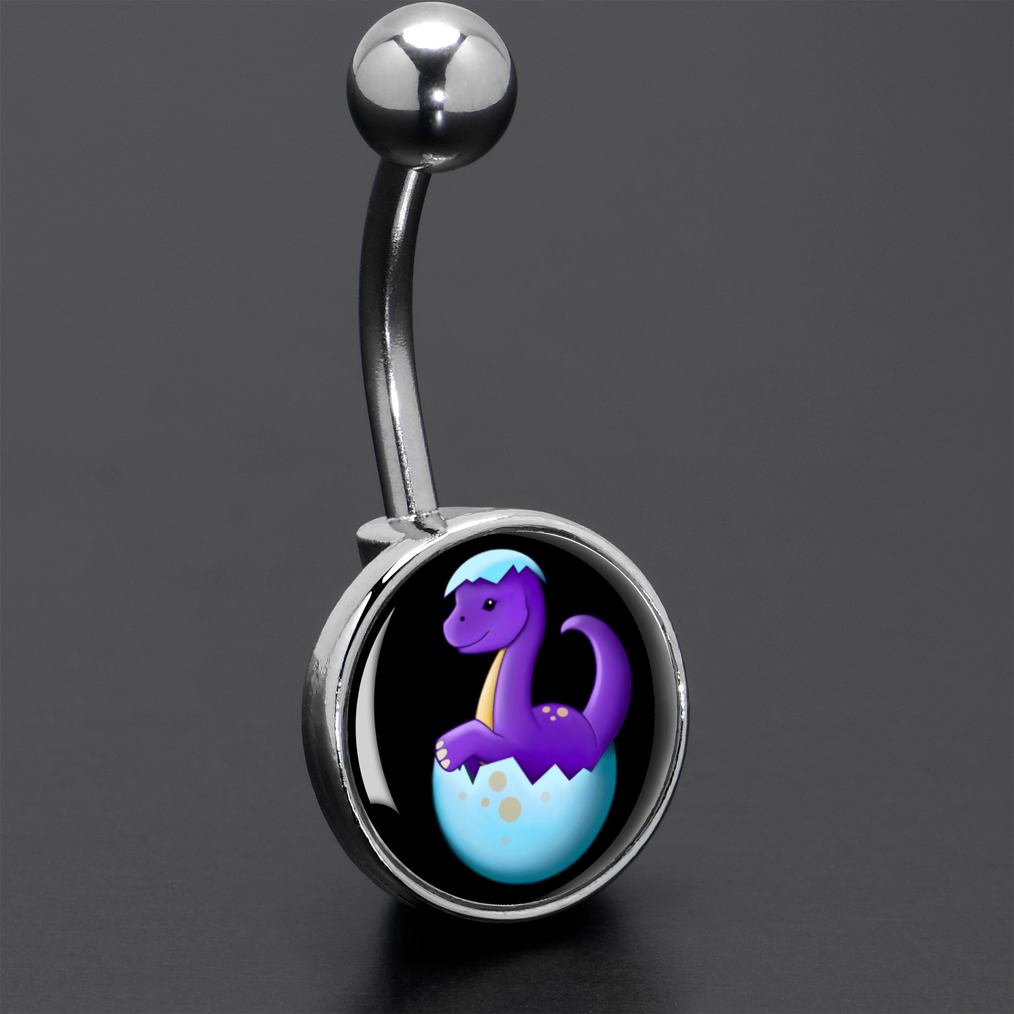 BodyCandy Baby Dinosaur Belly Ring by Onyx O — size reference