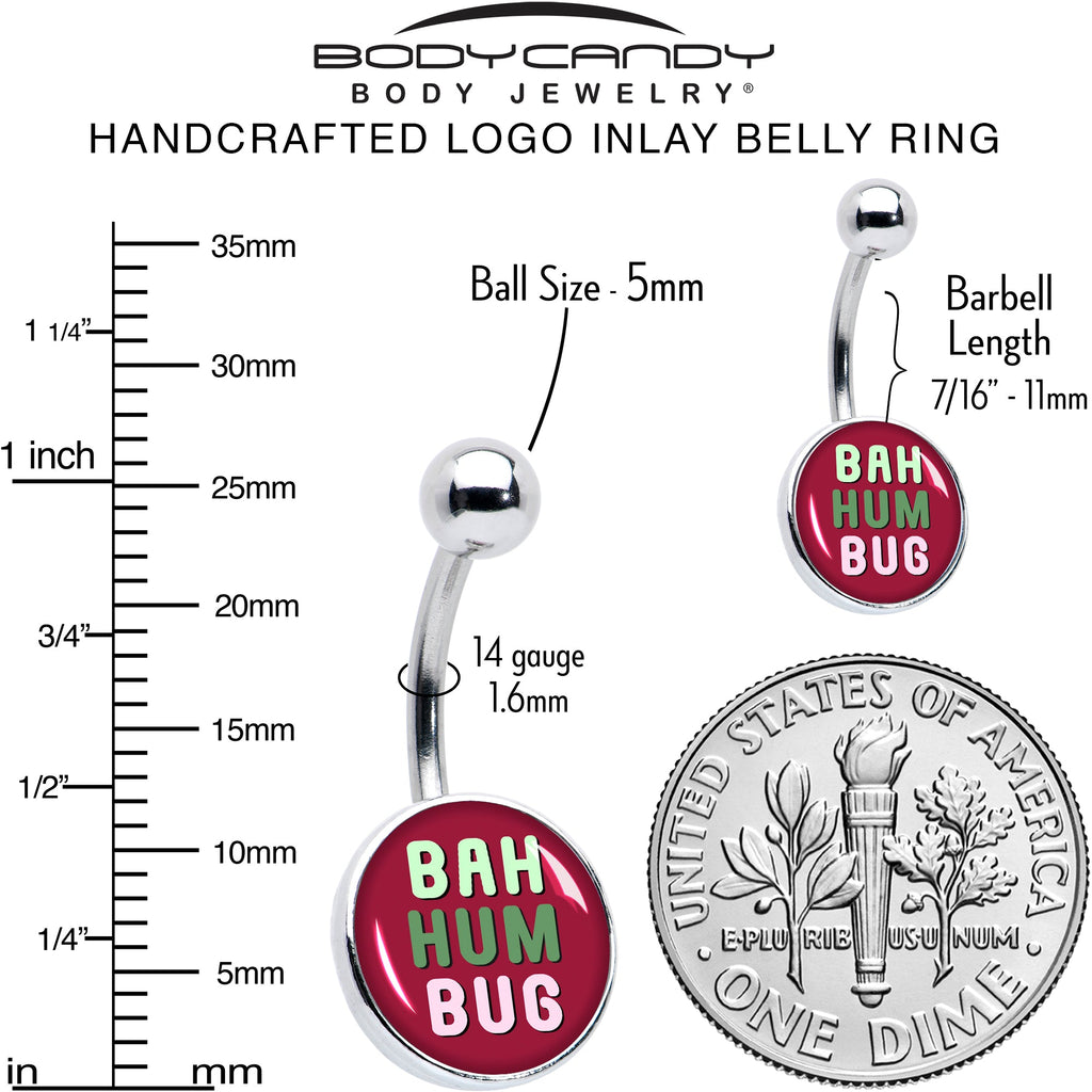 BodyCandy Bah Humbug Holiday Grouch Belly Ring by Onyx O — alternative angle