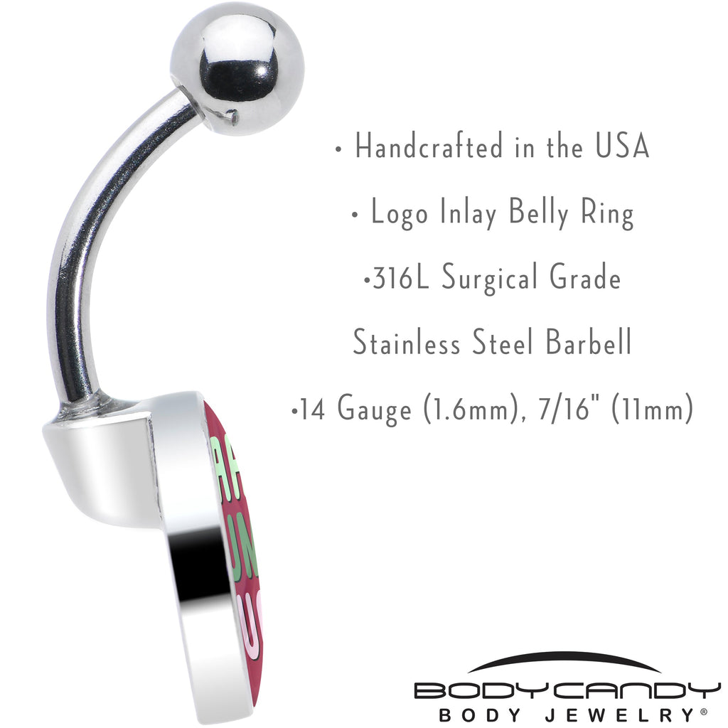 BodyCandy Bah Humbug Holiday Grouch Belly Ring by Onyx O — in-use photo