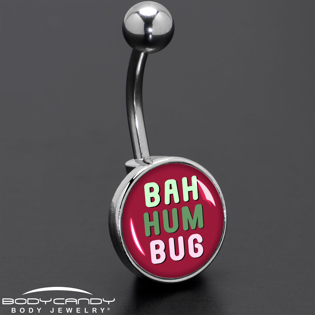 BodyCandy Bah Humbug Holiday Grouch Belly Ring by Onyx O — size reference