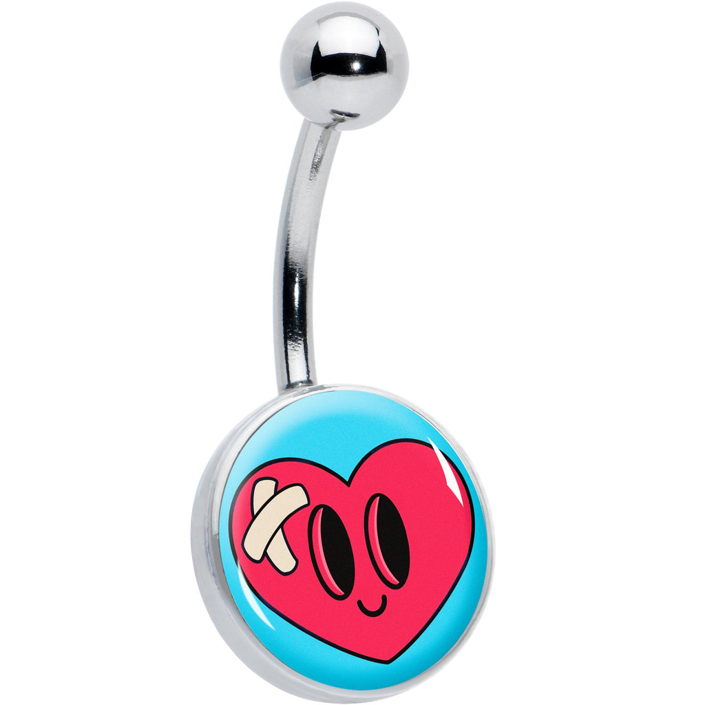 BodyCandy Bandaged Heartbreak Heart Belly Ring by Onyx O — main product shot