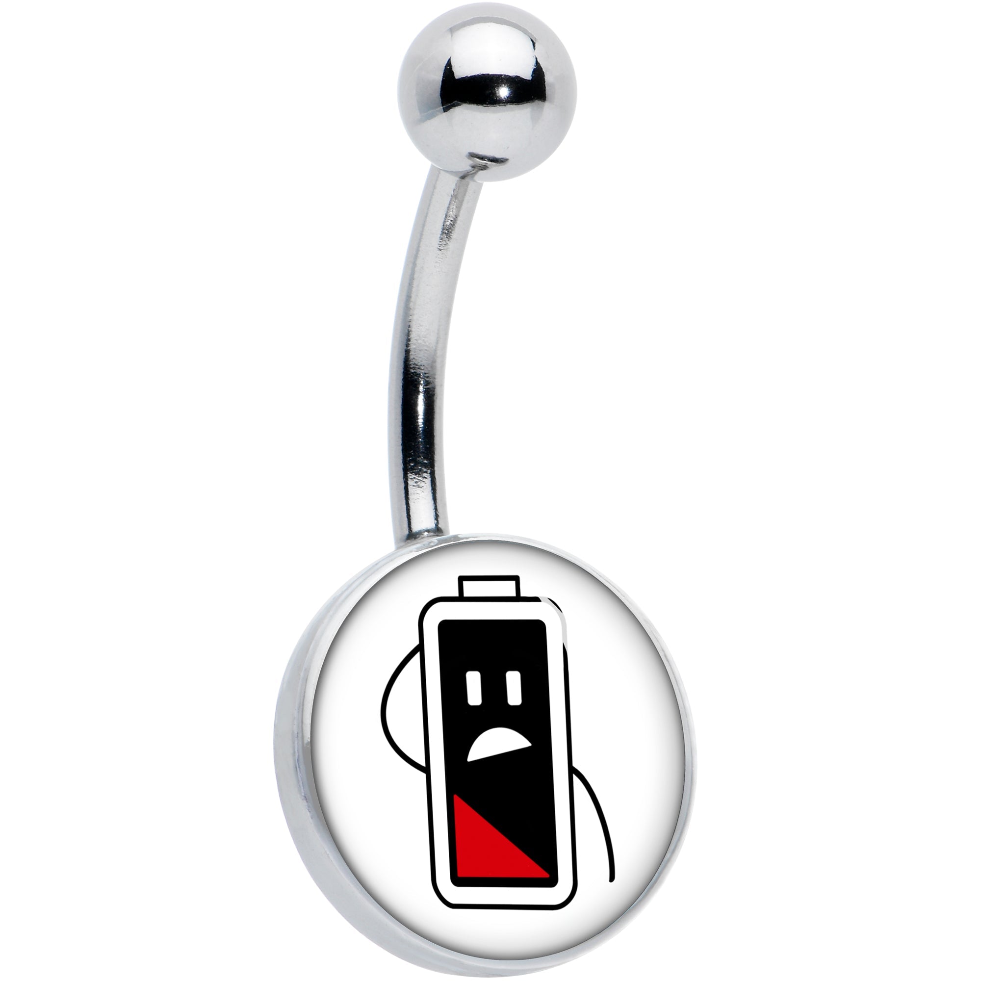 BodyCandy Battery Empty Belly Ring by Onyx O — main product shot
