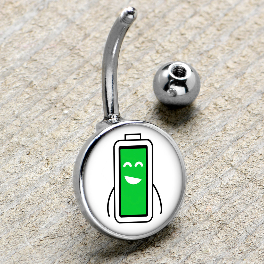 BodyCandy Battery Full Belly Ring by Onyx O — side view
