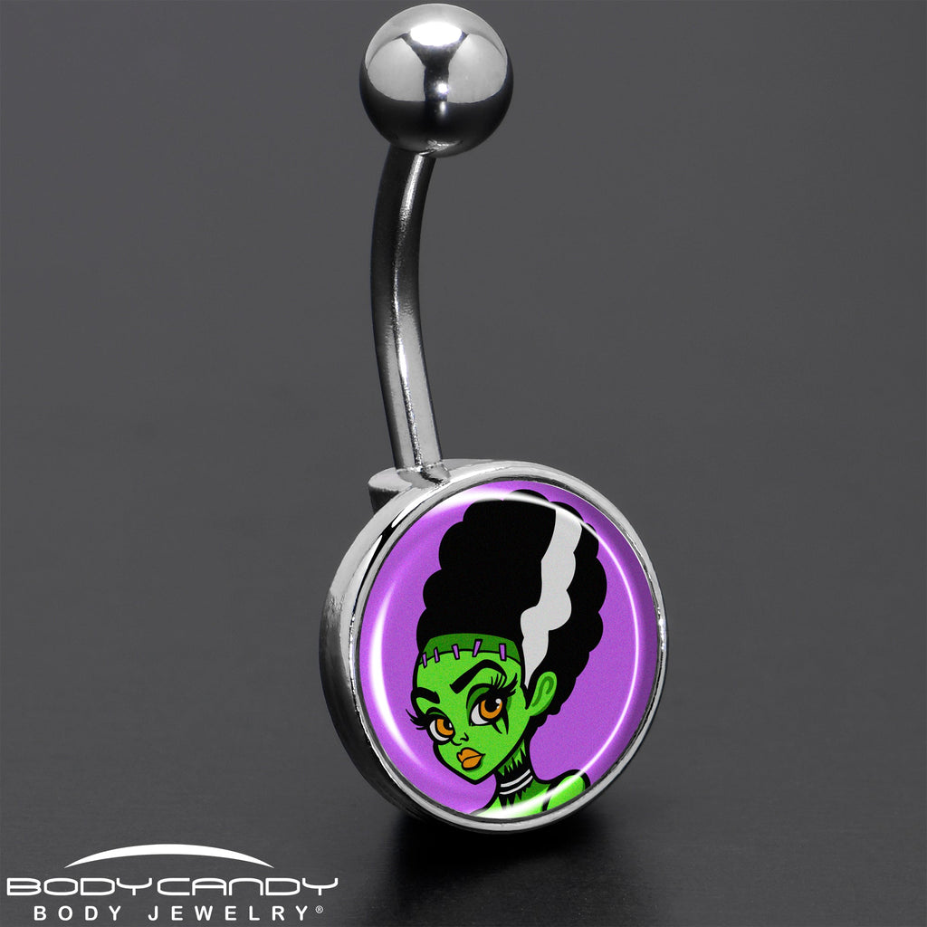 BodyCandy Bride of Frankenstein Belly Ring by Onyx O — size reference