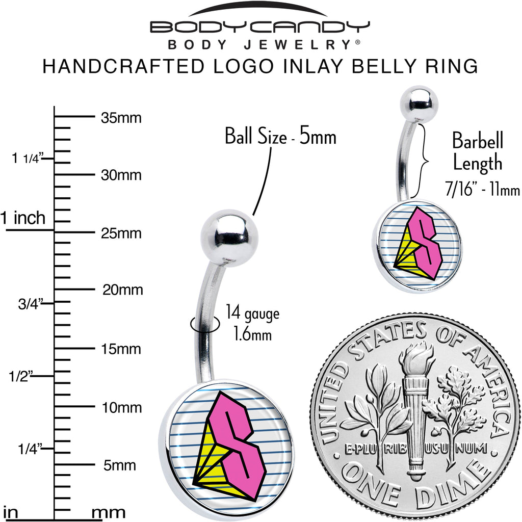 BodyCandy Hot Pink Cool S Belly Ring by Onyx O — alternative angle