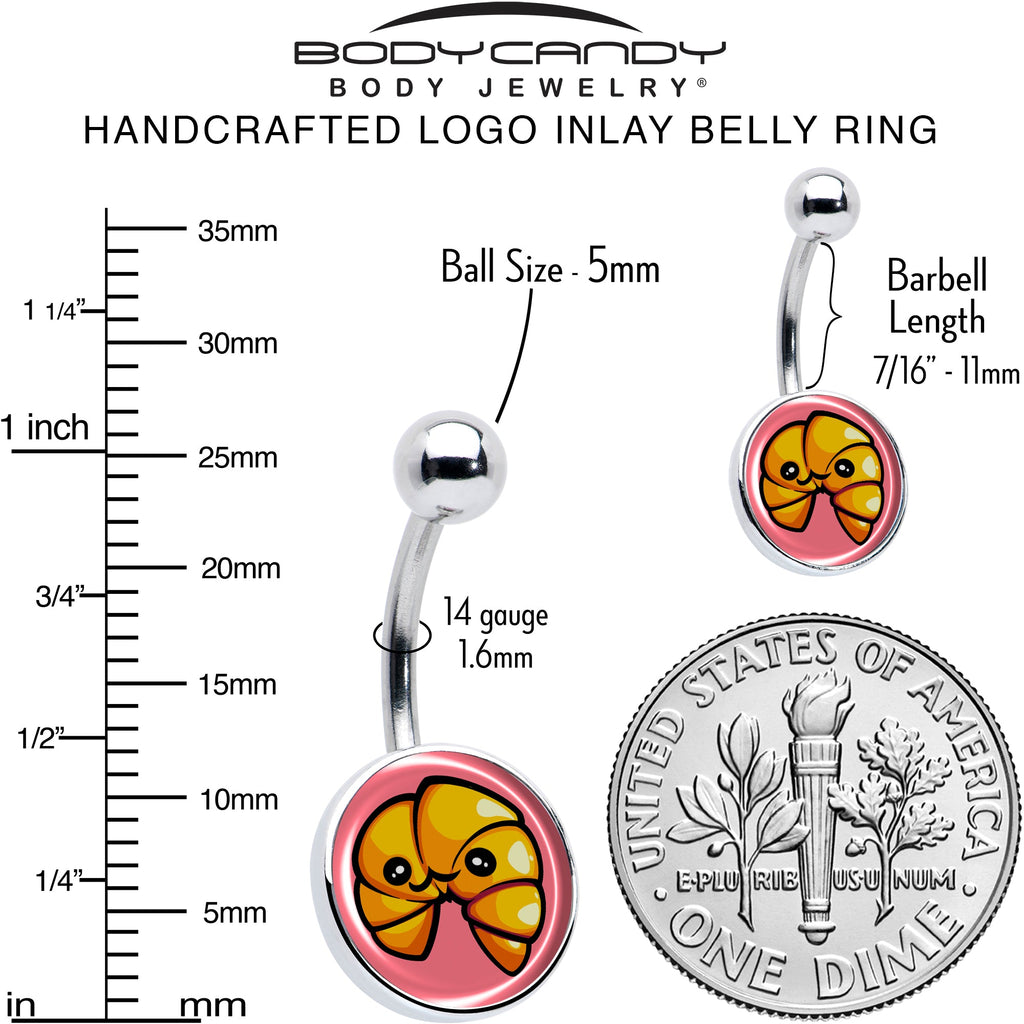 BodyCandy Quaso Croissant Belly Ring by Onyx O — alternative angle