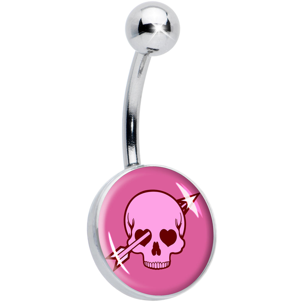 BodyCandy Valentine Cupid Skull Belly Ring by Onyx O — main product shot