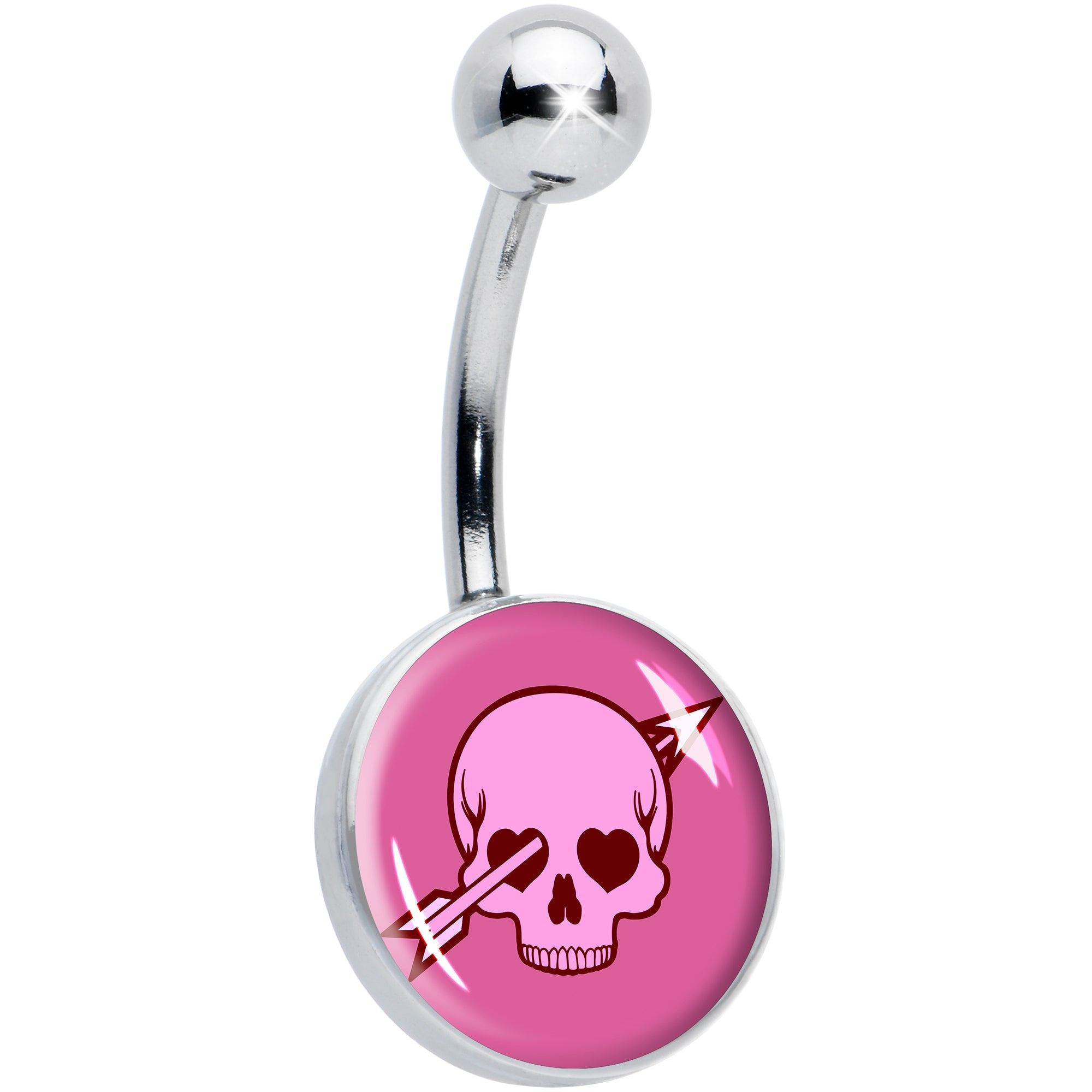 BodyCandy Valentine Cupid Skull Belly Ring by Onyx O — main product shot