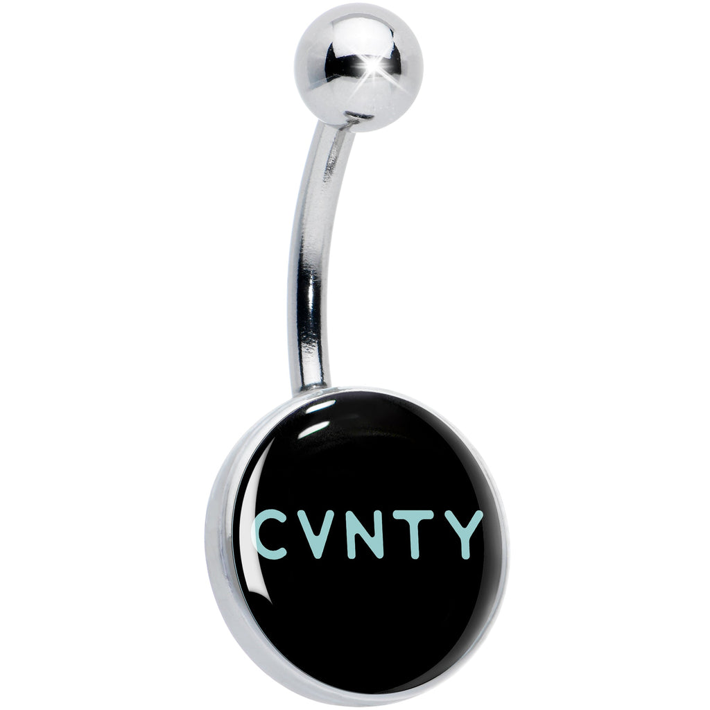 BodyCandy Phrase Logo CVNTY Belly Ring by Onyx O — main product shot