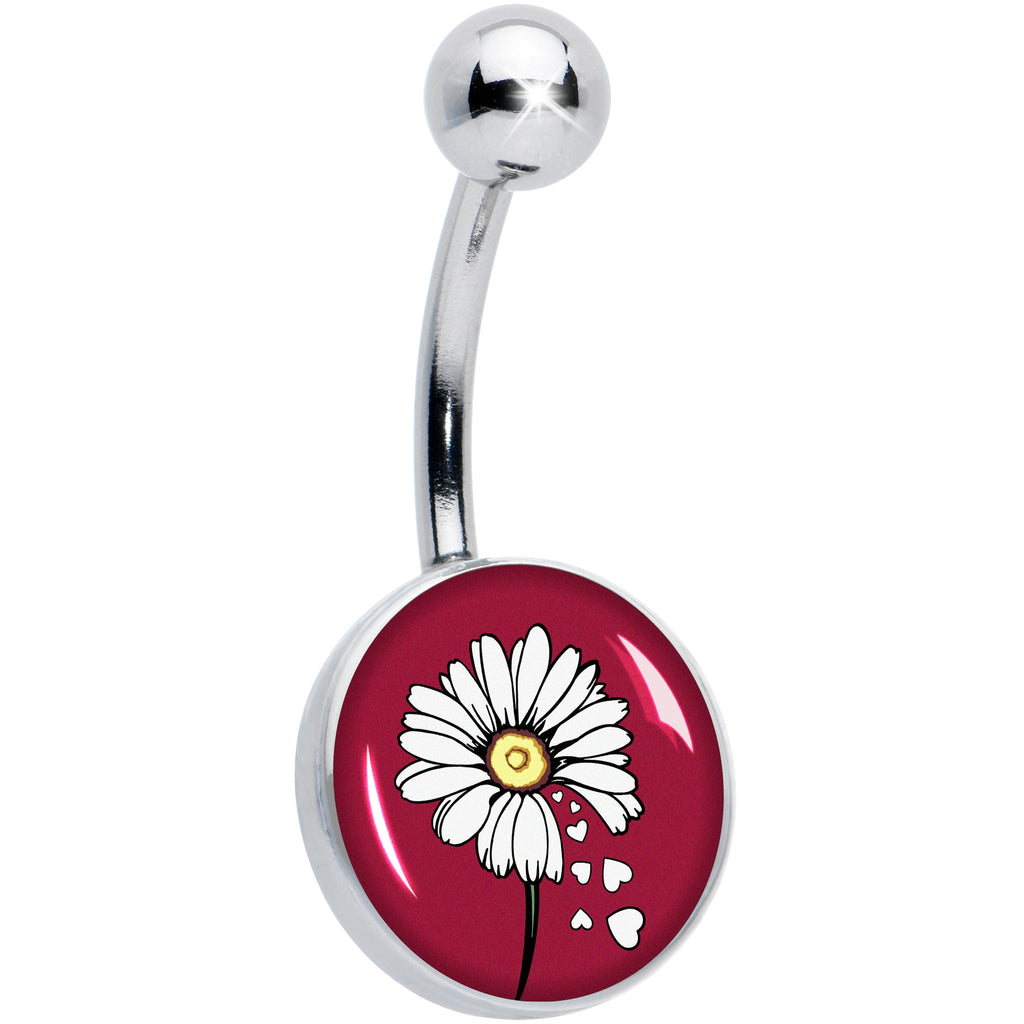 BodyCandy Love Me Not Flower Belly Ring by Onyx O — main product shot
