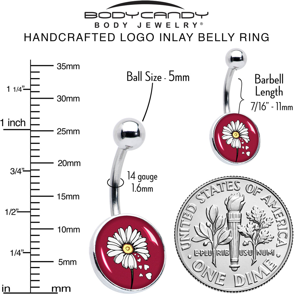 BodyCandy Love Me Not Flower Belly Ring by Onyx O — alternative angle