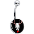 BodyCandy Holiday Dead Nosed Reindeer Belly Ring by Onyx O — main product shot