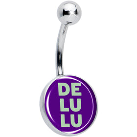 Word DELULU Belly Ring by Onyx O