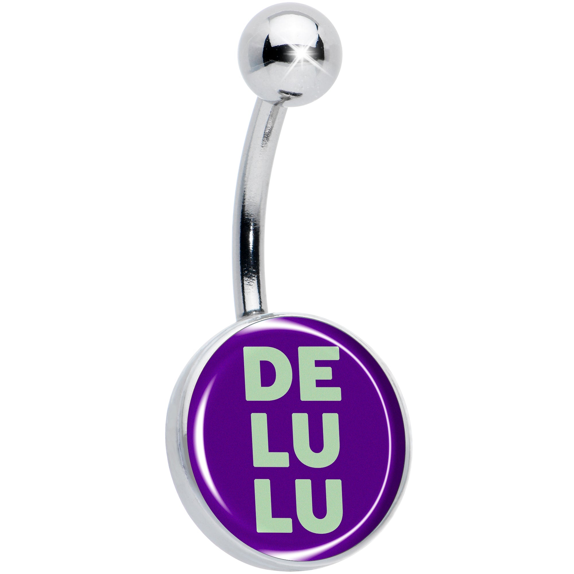 BodyCandy Word DELULU Belly Ring by Onyx O — main product shot