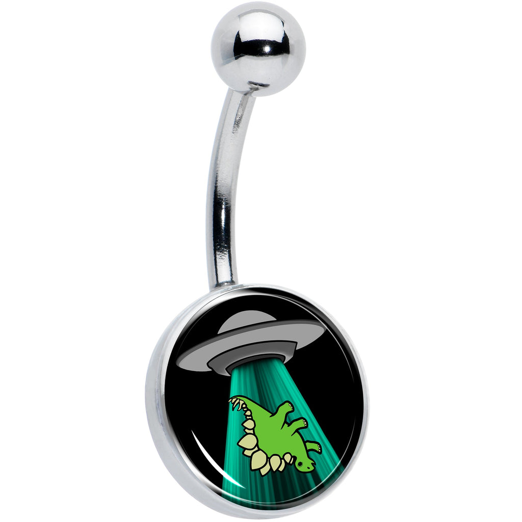 BodyCandy Alien UFO Dinosaur Abduction Belly Ring by Onyx O — main product shot