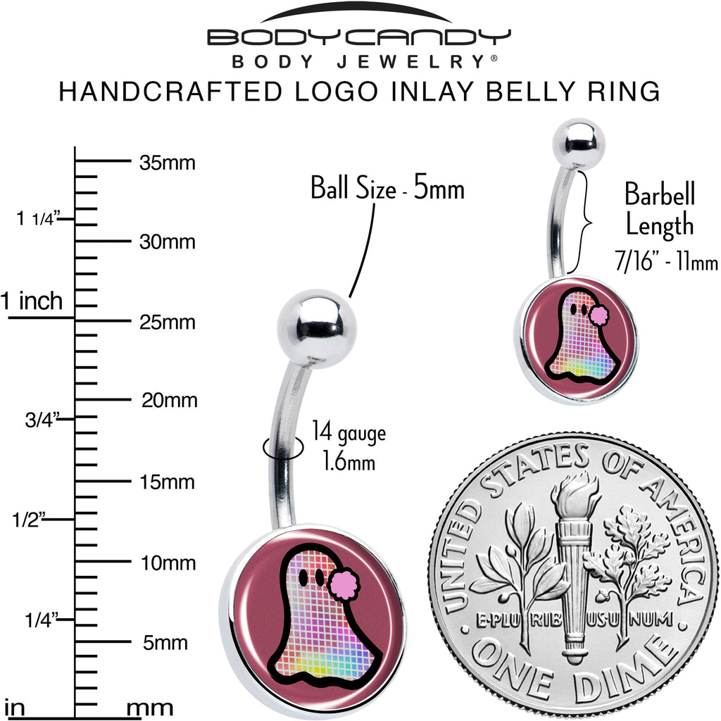 BodyCandy Disco Spirit Ghost Belly Ring by Onyx O — alternative angle