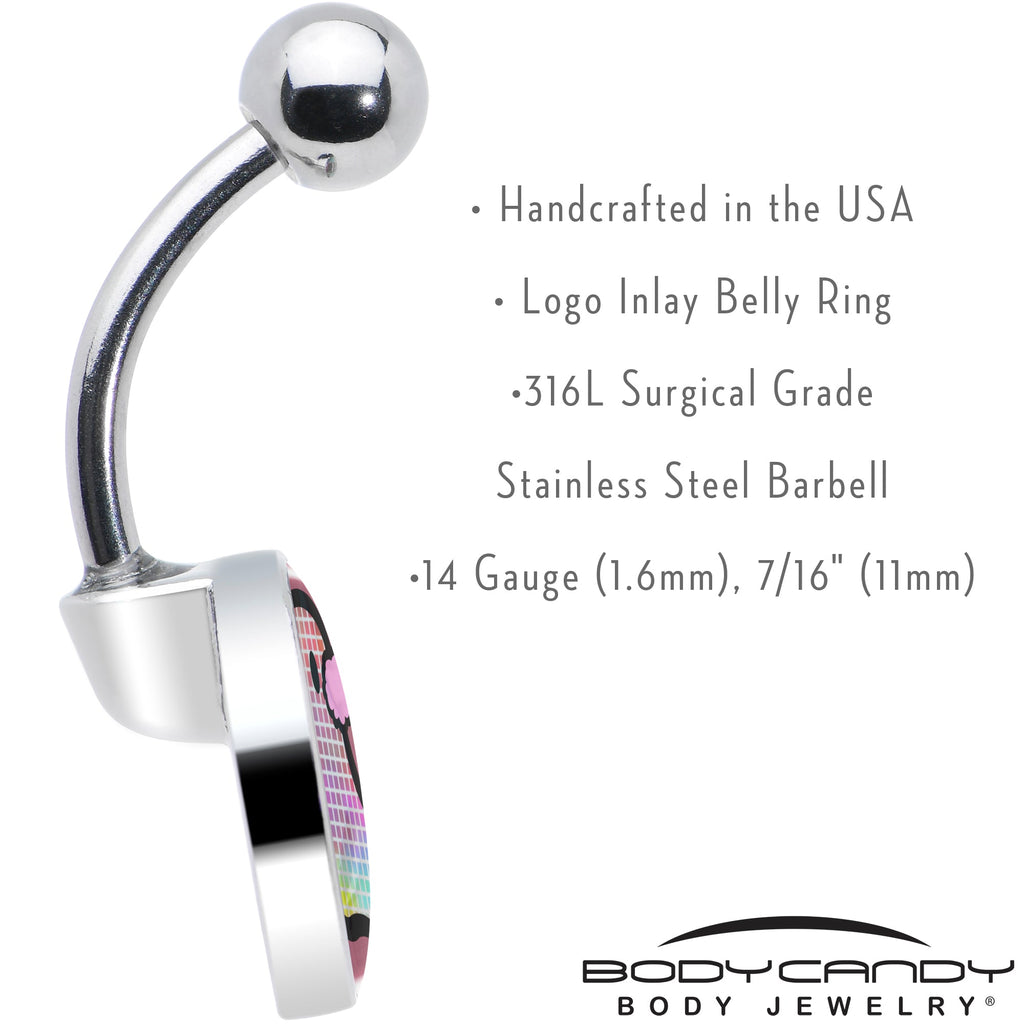 BodyCandy Disco Spirit Ghost Belly Ring by Onyx O — in-use photo