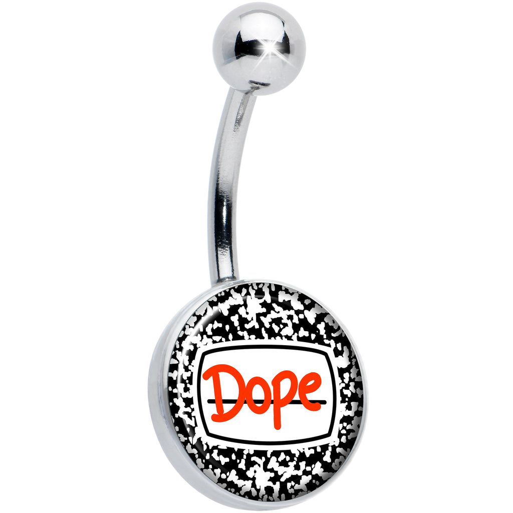 BodyCandy Dope Composition Notebook Belly Ring by Onyx O — main product shot