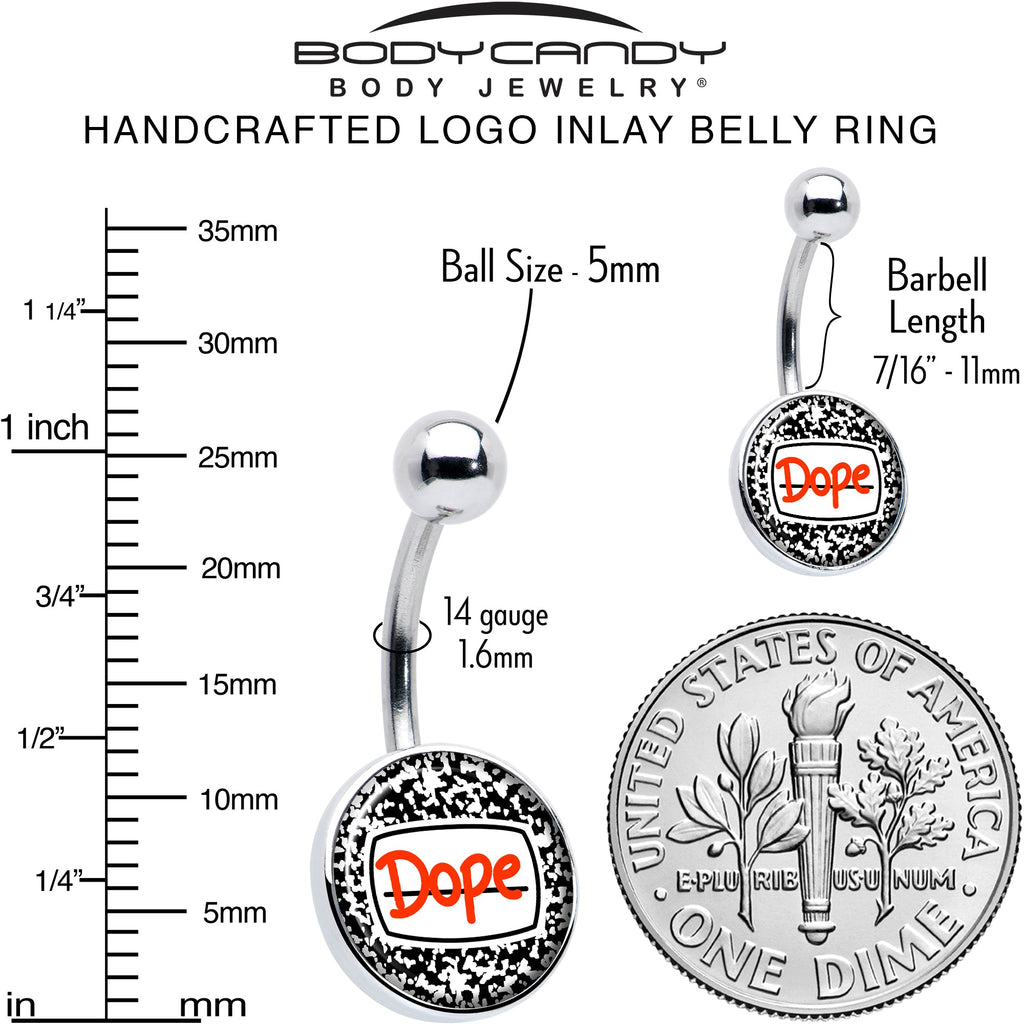 BodyCandy Dope Composition Notebook Belly Ring by Onyx O — alternative angle