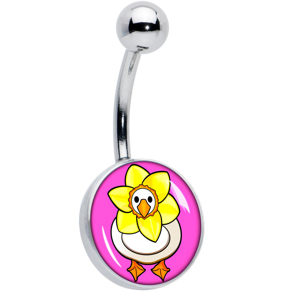 BodyCandy Daffodil Duck Belly Ring by Onyx O — main product shot