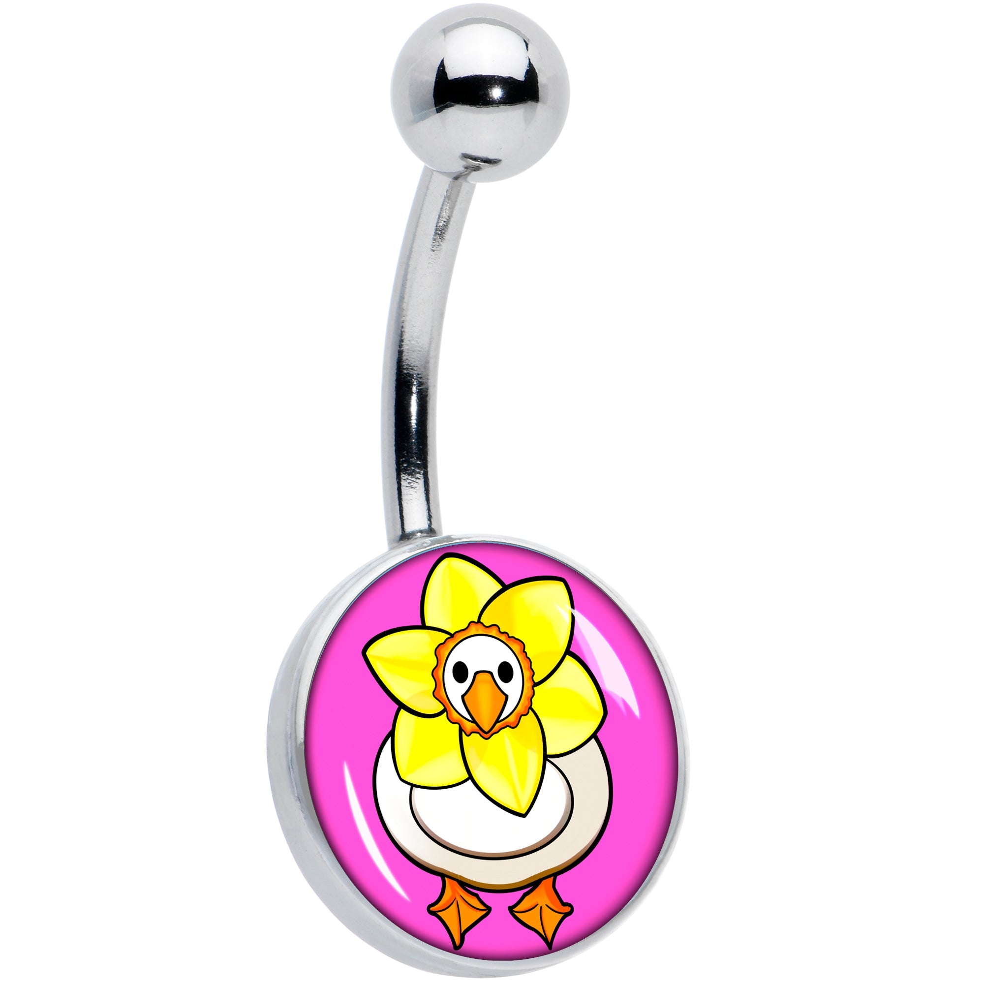 BodyCandy Daffodil Duck Belly Ring by Onyx O — main product shot