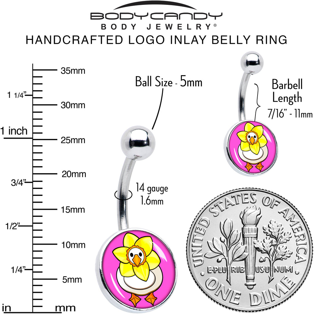 BodyCandy Daffodil Duck Belly Ring by Onyx O — alternative angle