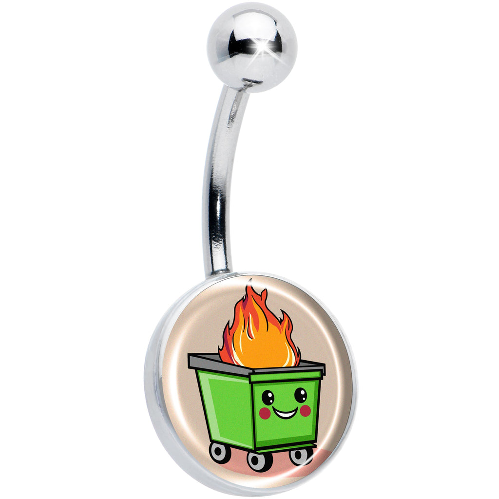 BodyCandy Dumpster Fire Belly Ring by Onyx O — main product shot