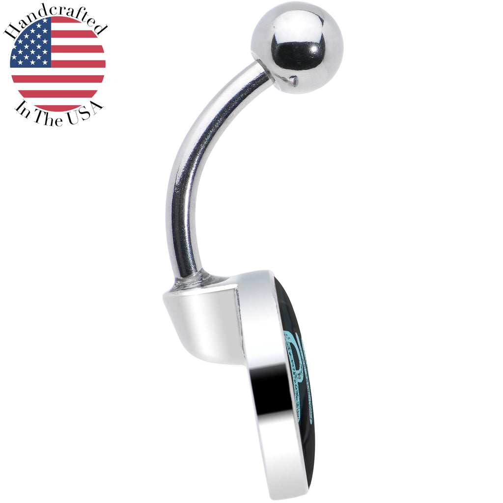 BodyCandy Epic Blue Belly Ring — in-use photo
