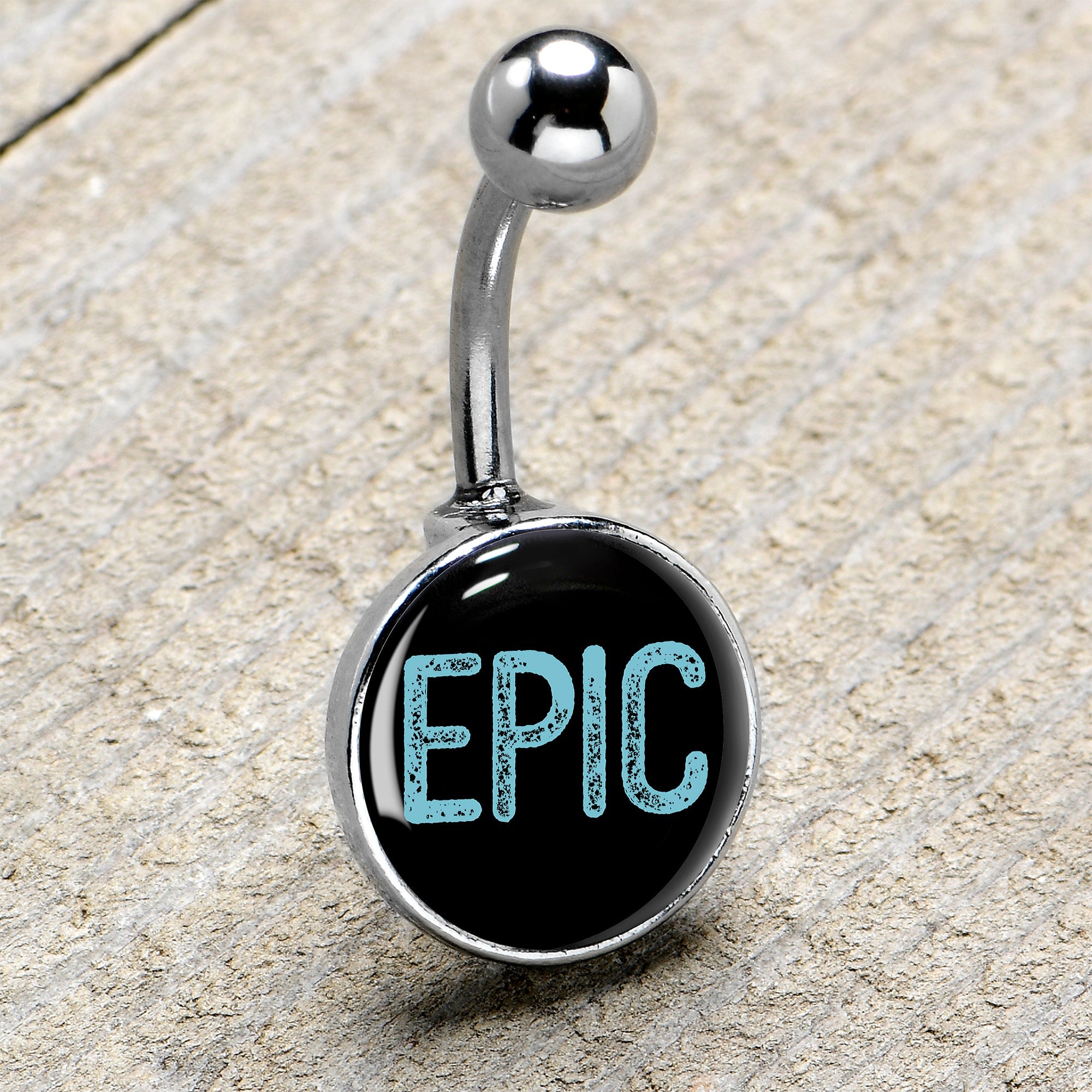 BodyCandy Epic Blue Belly Ring — size reference